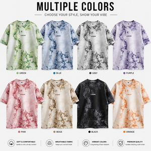 T-shirts pour hommes à coupe classique, très vendus, style uni d'été, vierges, tie-dye, écologiques, 100 % coton, en tissu tricoté anti-transpiration - Product Image 2