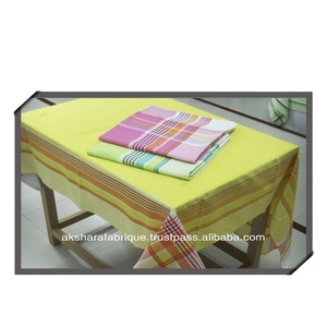 Wholesale Premium Yarn Dyed 100% Cotton Waterproof Oilproof Customizable <b>Oval</b> <b>Table</b> <b>Cloth</b> India Factory-Woven Wedding Outdoor - Product Image 5