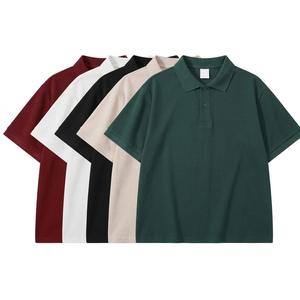 เสื้อโปโลชาย สินค้าขายดี ดีไซน์ใหม่ รับทำโลโก้ สีพื้น ระบายอากาศได้ดี เสื้อยืดโปโลสำหรับผู้ชาย - Product Image 1