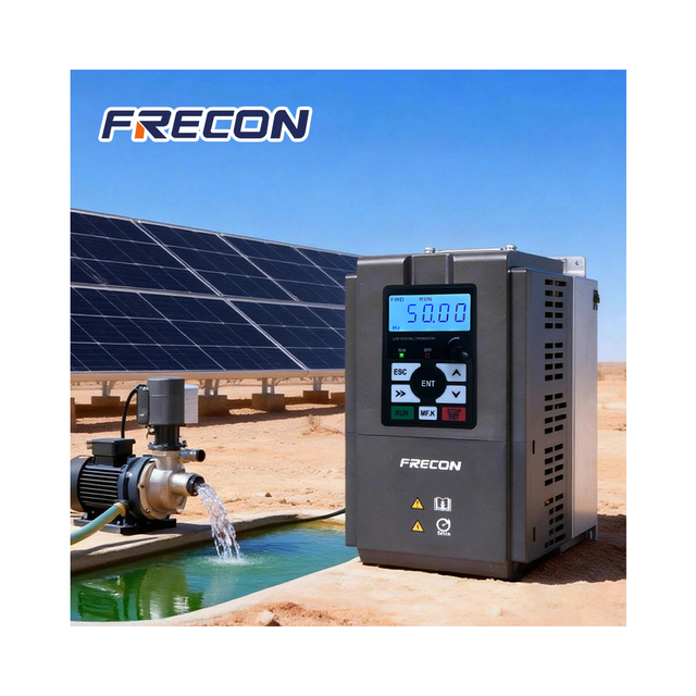 FRECON High Quality Hybrid Solar Pump Inverter 3.7kW 5.5kW 7.5kW 3PH AC 380V 50hz 60hz for Irrigation Difful Solar Pump