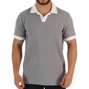 T-shirt en coton tricoté 100 % pour homme, coupe classique, léger, respirant, séchage rapide, vêtements de mode, fabricant en gros - Product Image 1