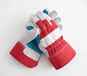 Guantes DE SEGURIDAD Canadian Rigger de alta calidad Guantes de trabajo de construcción industrial de cuero dividido reforzado con doble palma - Product Image 2