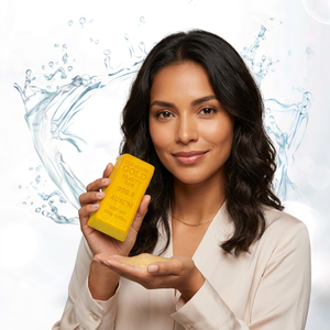 AURUM 24K Gold Luxury Beauty Bar Anti Pollution All In One Cleanser for Oily Skin Hypoallergenic ISO 22716 Certified Made Korea - Product Image 2