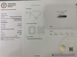 Diamants roses fantaisie cultivés en laboratoire CVD, taille Radiant, 1,39 ct/1,4 ct, pureté VVS, certifiés IGI, en vrac, pour la joaillerie - Vente en gros - Product Image 3