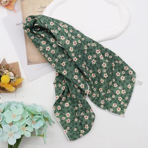 Foulard Bandana en Soie Satinée Imprimé Floral pour Femme – Le Meilleur Design Tendance - Product Image 3