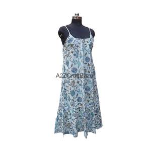 Vestido Midi Sin Mangas de Algodón 100% Puro, Elegante y Más Vendido para Mujer, Ideal para Fiestas en la Playa y Salidas Nocturnas, Disponible al por Mayor con Logotipo Personalizado en la Espalda - Product Image 5