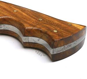 Nouvelle édition, couteau de chasse artisanal en acier damas 15 pouces, manche en bois, couteau Bowie de collection EDC, couteau de camping - Product Image 2