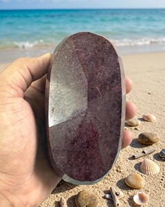 พลอยทับทิมทรงรีเจียระไนแบบมรกต 5000 กะรัต แบบคาโบชอง  หินธรรมชาติแบบหลวม ขายส่งจำนวนมากสำหรับทำเครื่องประดับ - Product Image 3