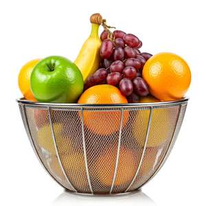 Élégante corbeille à fruits en acier inoxydable, idéale pour garder les fruits frais et bien rangés sur le comptoir de cuisine ou la table. - Product Image 4