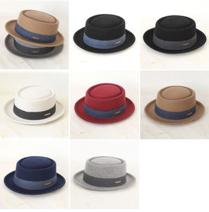 Sombrero Fedora de Fieltro Unisex Misi al por Mayor con Ala Ancha, Cinta Marrón en Contraste y Detalle Metálico, 100% Lana Transpirable para Negocios y Fiestas - Product Image 6