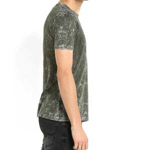 Camiseta de Manga Corta para Hombre, Color Verde Oliva, Estampada, Corte Ajustado, Cuello Redondo, Algodón Jersey, Estilo Casual, 2026 - Product Image 3
