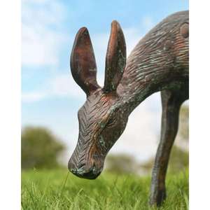 ประติมากรรมกวางเรนเดียร์สีบรอนซ์สำหรับตกแต่งคริสต์มาส อุปกรณ์ตกแต่งสวน มีจำนวนสั่งซื้อขั้นต่ำน้อย - Product Image 3