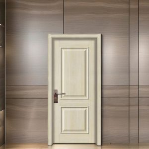 Película de puerta MDF de PVC de alta durabilidad de estilo de diseño moderno Puerta de polímero al ras exterior para apartamentos Villas OEM Fabricante vietnamita - Product Image 5