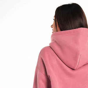 Sweat à capuche court marron pour femme, personnalisable avec logo, style streetwear, décontracté, prix bas, vente en gros - Product Image 6