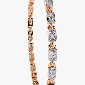 New Customized Round Shape Moissanite Diamond Bracelet Bezel Setting 18K Yellow/ White/ <b>Rose</b> Gold Diamond Bracelet for Women - Product Image 3