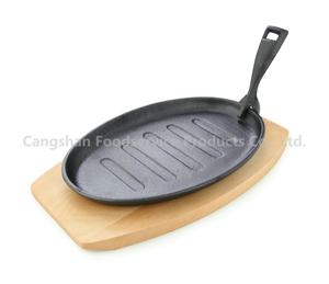 Cast Iron <b>Skillet</b>, Cangshan Cast Iron Fry <b>Pan</b>, Cast Iron Platter Fire No Coating Cast Iron Fry <b>Pan</b> Cast Iron Pre-seasoned - Product Image 3