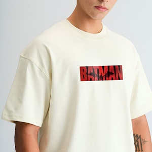Shoulder Drop Long Sleeve Plus Size Eco-Friendly Printed T-<b>Shirts</b> New Arrival Hot Sales 2026 Cream-<b>coloured</b> Tshirt for men - Product Image 3