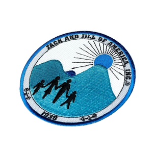 Patch brodé bleu de 4 pouces, à coudre ou à repasser, pour chapeaux, sacs à dos, uniformes, vêtements, emblème décoratif - Product Image 1
