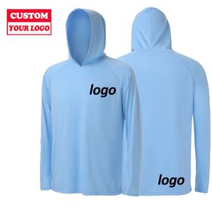 เสื้อฮู้ดตกปลาแบบสั่งทำพิเศษ ระบายอากาศได้ดี ป้องกันรังสียูวี UPF 50+ สำหรับผู้ชาย พร้อมหน้ากากในตัว แขนยาว - Product Image 4