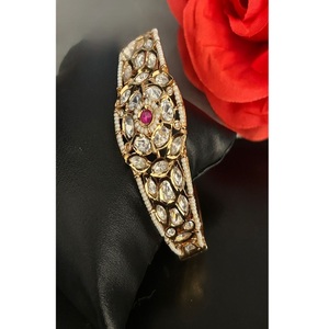 <b>Charming</b> Premium Quality Trendy Brass Gold Plated Single Openable Adjustable <b>Bangles</b> for Women & Girls for Wedding Collection - Product Image 2