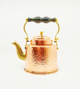 Bouilloire à thé vintage de luxe en cuivre, théière en cuivre pour faire bouillir de l'eau, du thé ou du café, pour cuisinière, maison, hôtel, restaurant, ustensiles de cuisine - Product Image 1