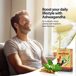 Capsules Patanjali Ashvashila, extrait pur de Shilajit et d'Ashwagandha, complément alimentaire à base de plantes pour le bien-être masculin - Product Image 2