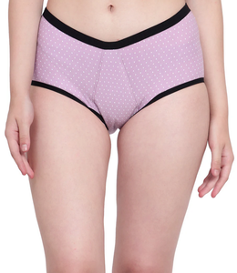 Ropa Interior Femenina, Pantalones Fisiológicos Transpirables a Prueba de Fugas, Bragas Menstruales para Mujer, Corte de Tiro Medio, 100% Algodón Teñido - Product Image 1