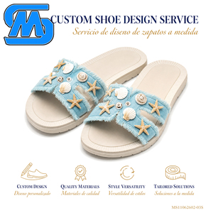 <span class=keywords><strong>Sandali</strong></span> da Donna con Decorazione a Stella Marina, Ordine Personalizzato MOQ300 per il Mercato Argentino, Consegna in 30 Giorni EXW - Product Image 5