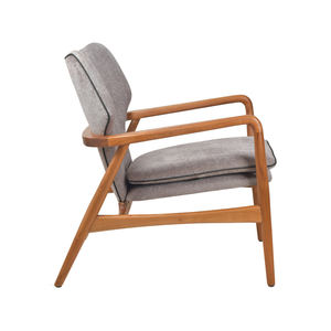 Sillón Moderno de Madera de Teca Premium con Cojín de Espuma Ecológica Impermeable y Asiento Relajado - Product Image 5