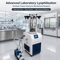 Lyophilisateur vertical en acier inoxydable pour aliments, machine de lyophilisation sous vide pour fruits, légumes et viandes