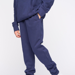 Conjunto Deportivo para Niños, Color Azul Marino, Sudadera con Capucha de Manga Larga y Pantalones, 100% Algodón, Estilo Casual para Otoño - Product Image 3