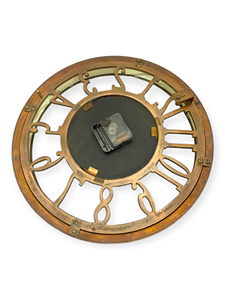 Horloge murale vintage en laiton Art Déco, mécanique, à piles, style antique, luxe, décorative, classique, pour le bureau - Product Image 3