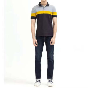 เสื้อโปโลผู้ชายคุณภาพสูง Cotton High Street ไซส์ใหญ่ รับผลิตแบบ OEM ออกแบบโลโก้ตามสั่ง แฟชั่นเสื้อแขนสั้นผู้ชาย - Product Image 6