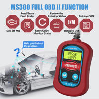 Lector de Códigos OBD2 MS300 con Pantalla LCD, Herramienta de Diagnóstico para Automóviles, Detección de Sistema Dual, Compatible con los 9 Protocolos, Escáner para Eliminar la Luz de Advertencia del Motor