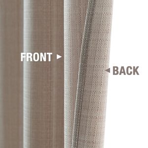 Juego de Cortinas de Ventana con Textura de Lino de 84 Pulgadas, Color Taupe, con Ojales, Cortinas Filtrantes de Luz para Dormitorio y Sala de Estar, 2 Paneles - Product Image 4