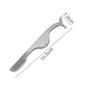 Customized Colorful Rose Gold Black Stainless Steel Precision 10MM Painting Eye <b>Lash</b> Extension Applicator Eyelash Tweezers <b>Comb</b> - Product Image 4