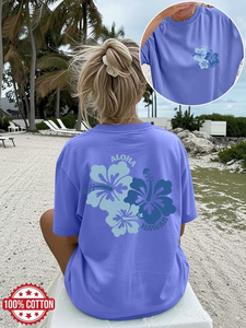 High Quality Custom Short Sleeve Printed Summer Plus Size Women's T-Shirts Latest Design Crew Neck Slim Fit Casual 100% Cotton - Product Image 2