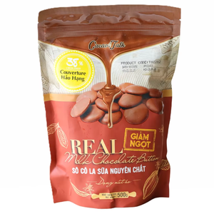 Fabrication Professionnelle, Commande en Gros, OEM/ODM, Boutons de Chocolat Pur au Lait Véritable HALAL 38% Cacao, Fourniture pour Boulangerie et Biscuits - Product Image 1