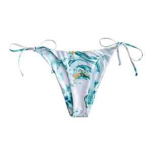 Servicio OEM, Conjunto de Bikini de Diseño para Mujer, Color Sólido, Estampado, 2 Piezas, Traje de Baño para Playa - Product Image 6