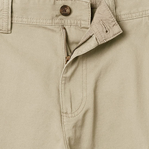 Men's Solid Color <b>Cargo</b> <b>Shorts</b> Mid Waist Casual Style Breathable Woven Fabric Button Fly Design - Product Image 4