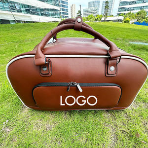Bolsa de Golf Portátil al por Mayor, de Cuero PU, Impermeable, con Cierre de Cremallera, Tipo Boston, en Stock - Product Image 6