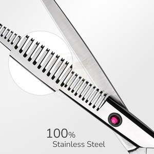 Tijeras de Barbero Rectas de Acero Inoxidable Personalizadas a Bajo Precio para Peluquerías - Alta Calidad para Uso Adulto - Product Image 2