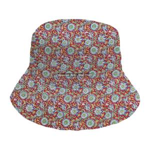 Chapeau Bob Personnalisé Coloré pour Femme, Fait Main, Imprimé au Bloc, en Coton Matelassé, pour Hommes et Femmes - Product Image 2