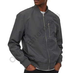 Chaqueta Bomber Larga Informal Impermeable y Cortavientos de Poliéster Delgado Personalizada al por Mayor para Hombre - Product Image 5