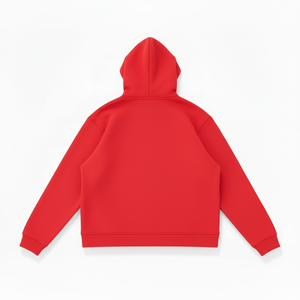 Sudadera con capucha para hombre con logo personalizado, con cremallera, de algodón, holgada, con estampado frontal, estilo casual y urbano. - Product Image 5