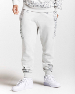 OEM Custom Screen Print Mens Casual Cotton <b>Fleece</b> <b>Hoodie</b> and Jogger Tracksuit Set Washed Streetwear Pullover Sweatshirt Outfit - Product Image 5