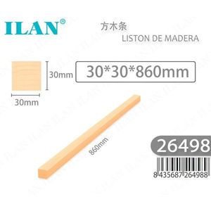Listello in Legno Ilan 30x30x860mm per Progetti Artigianali e Fai-da-Te - Product Image 3