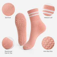 Chaussettes de Pilates personnalisées respirantes et extensibles en coton pour le yoga, la barre, le reformer, l'entraînement en studio, pour femmes, OEM, marque privée