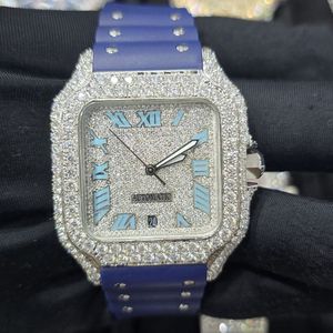 Reloj de Diamantes Moissanite Premium Diseñado para Hombres que Valoran la Calidad, la Sofisticación y una Fuerte Presencia en el Mundo de los Accesorios de Lujo - Product Image 1