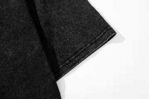 Camiseta Negra de Cuello Redondo para Mujer, 100% Algodón Jersey, Corte Ajustado, Casual, Manga Corta, Lisa/Estampada, Ecológica, para Todas las Temporadas - Product Image 5